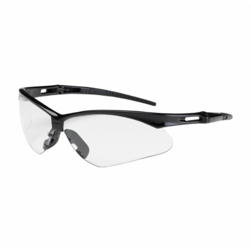 SAFETY GLASS BLACK FRAME CLEAR ANTI SCRATCH LENS Polycarbonate ANSER | Protective Industrial Products 250-AN-10110 PIP1250-AN-10110